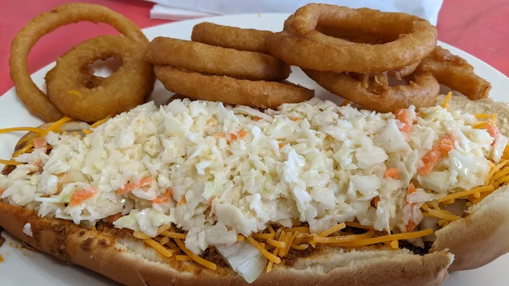 Foot Long w Onion Rings