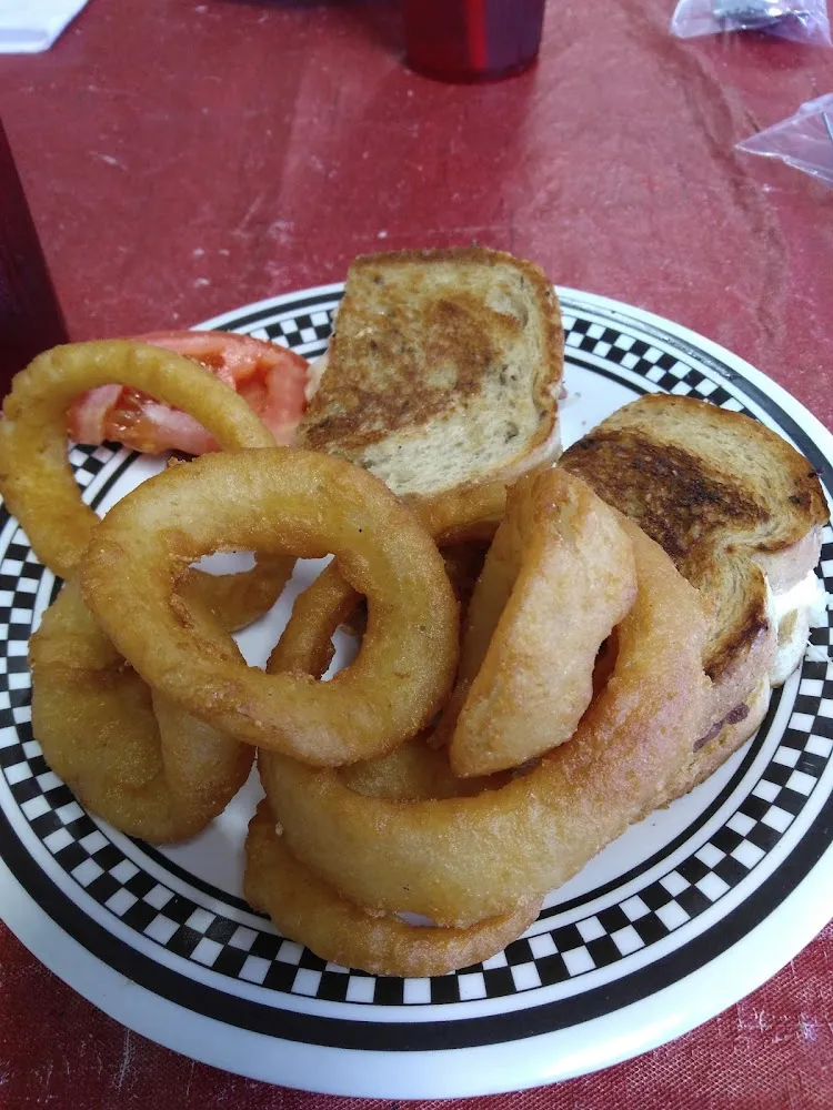 Reuben Sandwich with Onion Rings