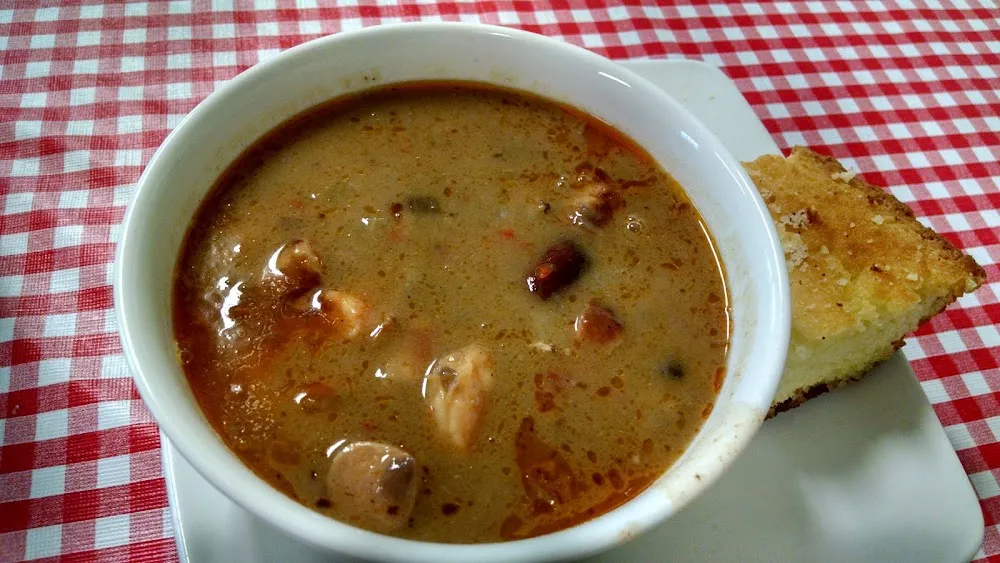 Shrimp Gumbo and Cornbread